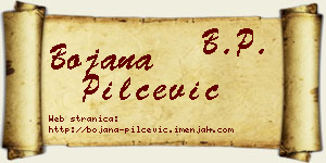 Bojana Pilčević vizit kartica